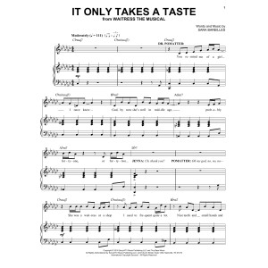 It Only Takes A Taste (from Waitress The Musical)